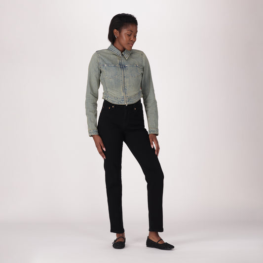 LEVI'S® WOMEN'S WEDGIE SLIM JEANS - BLACK