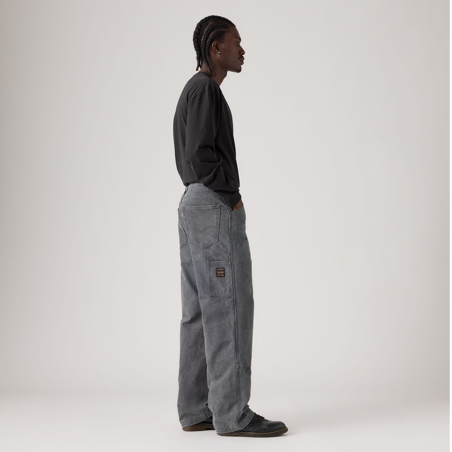 LEVI'S® MEN'S 568™ LOOSE STRAIGHT DOUBLE-KNEE CARPENTER - GREYS