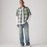 LEVI'S® MEN'S 501® LOOSE JEANS - MED INDIGO - WORN IN
