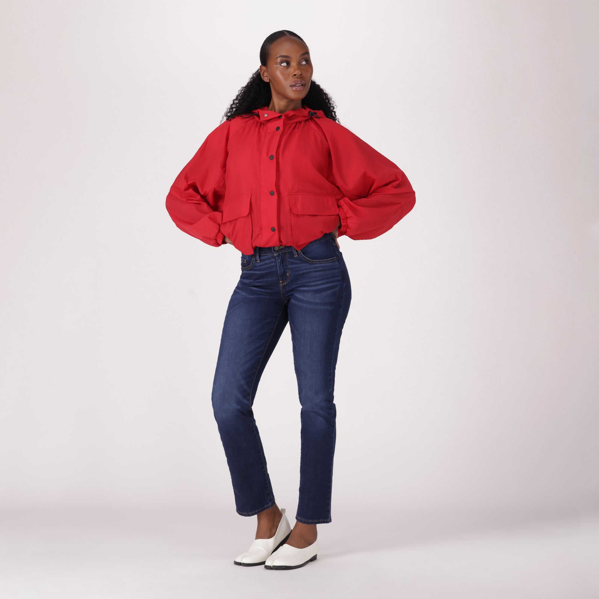 LEVI'SĀ® WOMEN'S CURVY STRAIGHT - DARK INDIGO - WORN IN