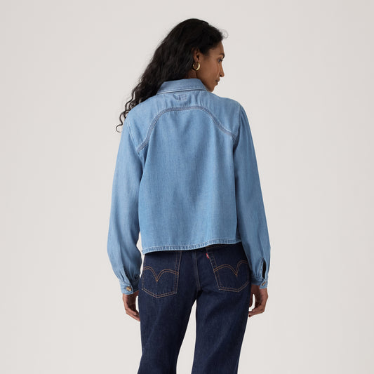 LEVI'S® WOMEN'S TINI LONG-SLEEVE UTILITY SHIRT - MULTI COLOUR