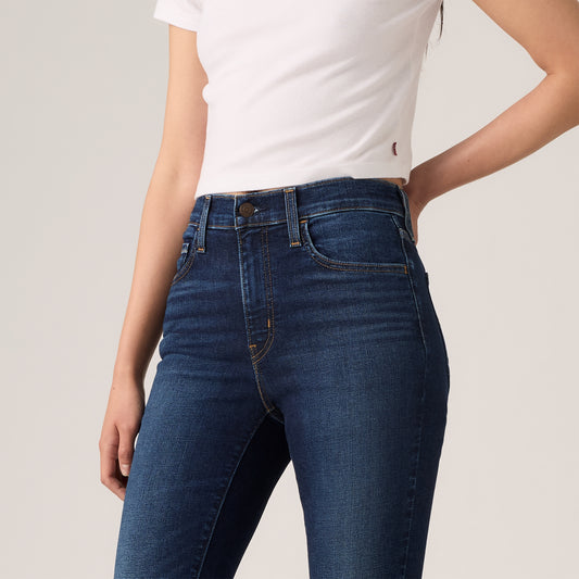 LEVI'S® WOMEN'S 720 HIGH-RISE SUPER SKINNY JEANS - DARK INDIGO WORN IN