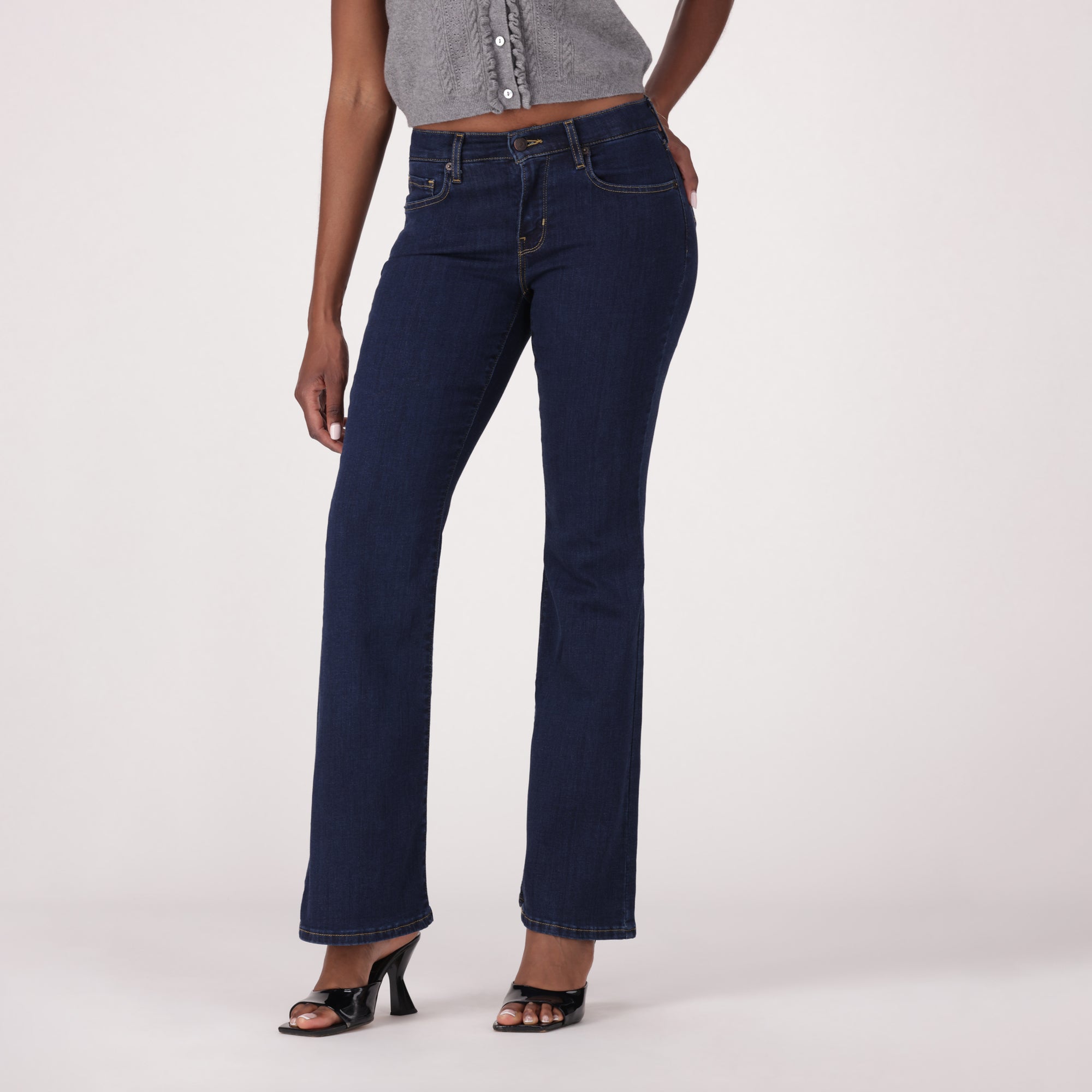 LEVI'S® WOMEN'S CURVY FLARE - DARK INDIGO - FLAT FINISH