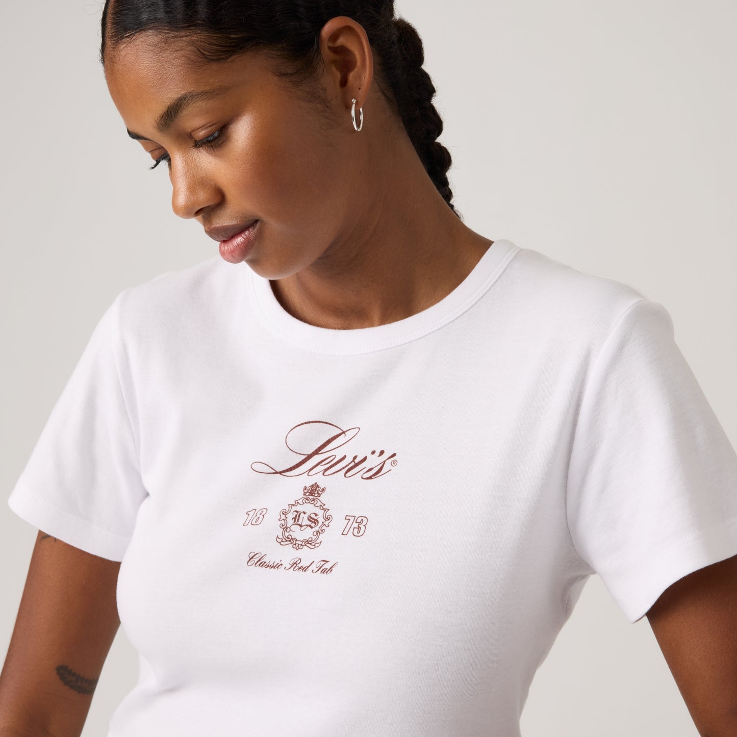 LEVI'S® WOMEN'S GRAPHIC RICKIE T-SHIRT - WHITE