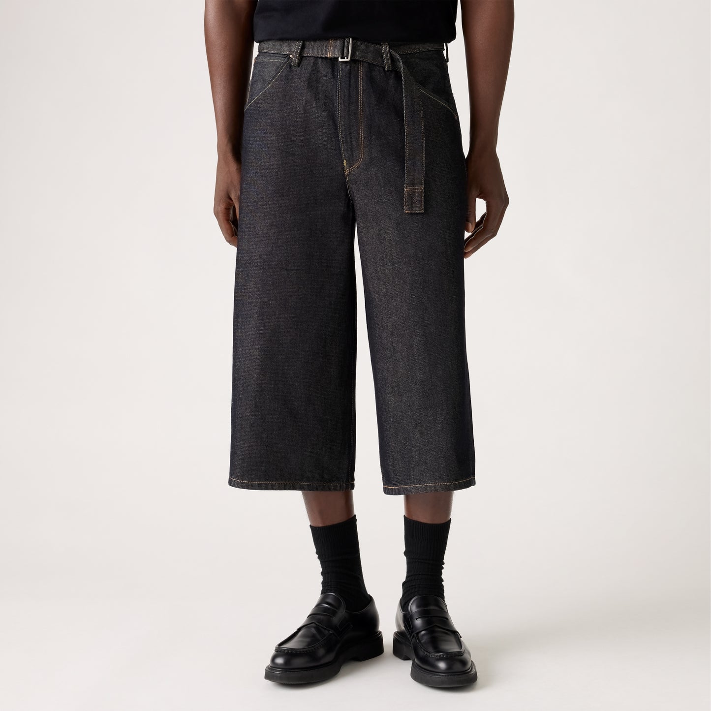 LEVI'S® MEN'S TWISTED BAGGY CAPRIS - DARK INDIGO - FLAT FINISH