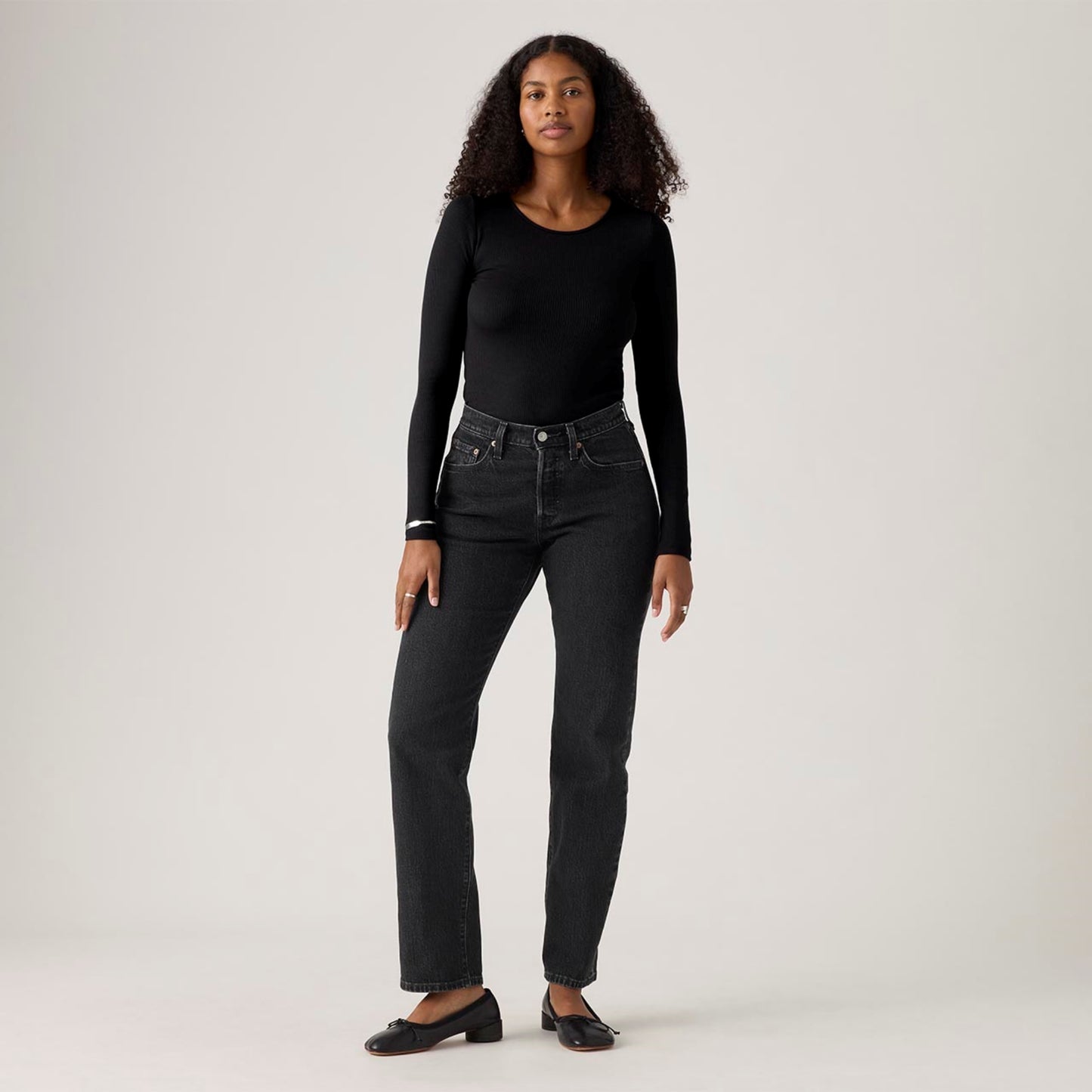 LEVI'S® WOMEN'S 501® CURVE JEANS - MED INDIGO - WORN IN