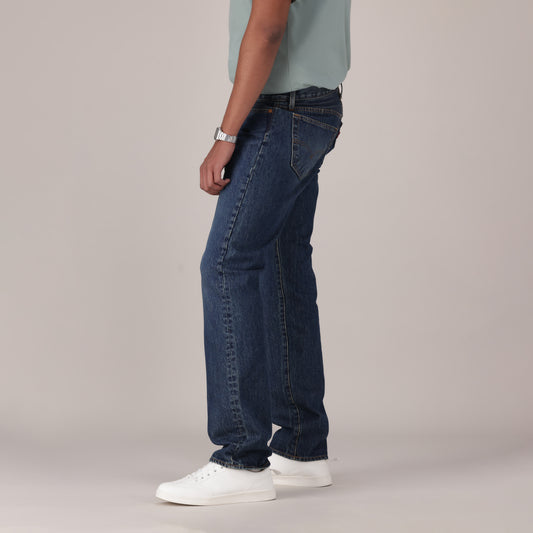 LEVI'S® MEN'S 501® ORIGINAL JEANS - MED INDIGO - WORN IN