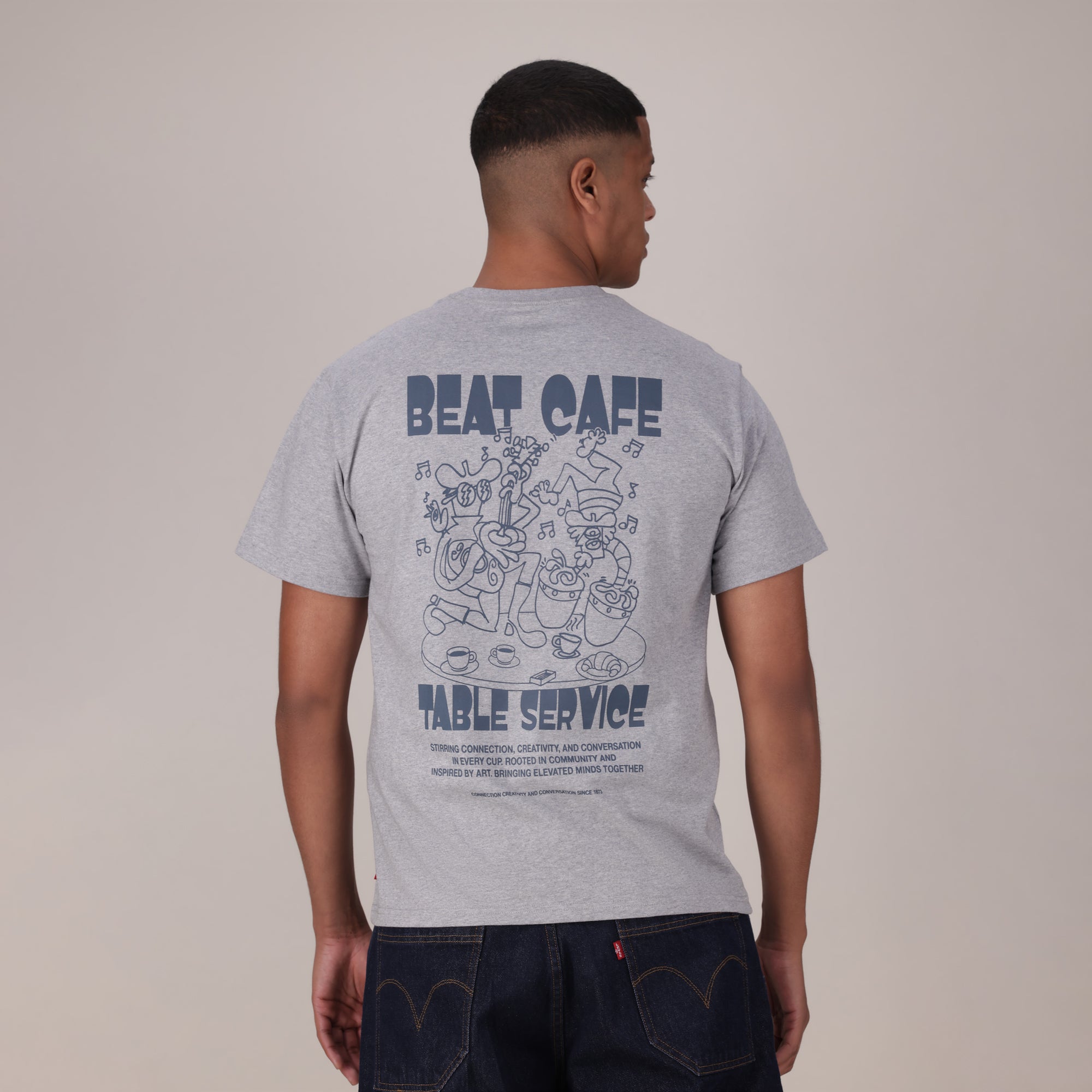 LEVI'S® MEN'S RELAXED FIT SHORT-SLEEVE GRAPHIC T-SHIRT - GREY