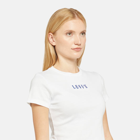 LEVI'S® WOMEN'S GRAPHIC ESSENTIAL SPORTY TEE - WHITE