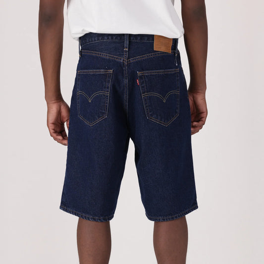LEVI'S® MEN'S 478 BAGGY SHORTS - DARK INDIGO - WORN IN