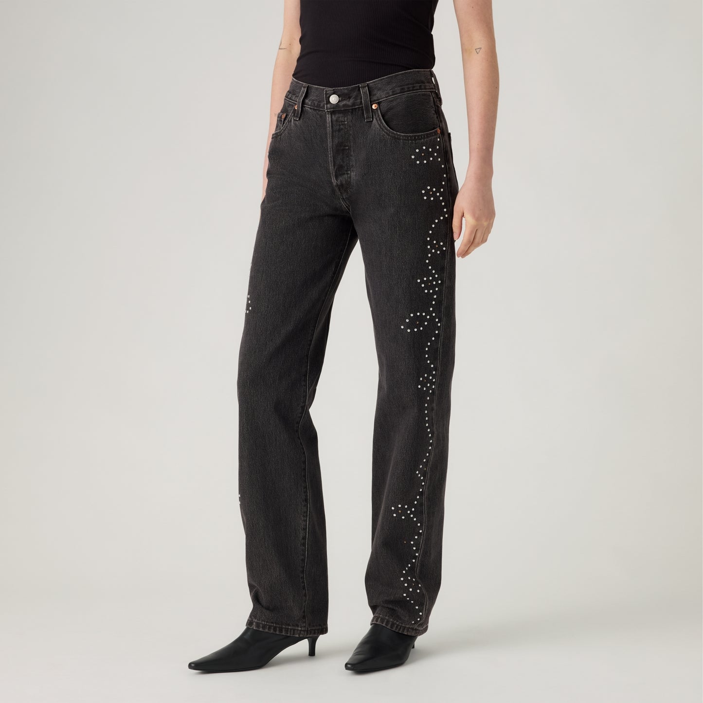 LEVI'S® WOMEN'S 501® '90S JEANS - MED INDIGO - WORN IN