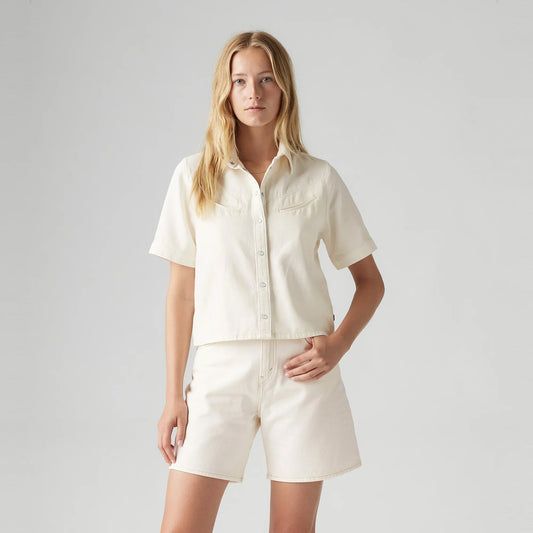 LEVI'S® WOMEN'S RINOA CAMP SHIRT - WHITE