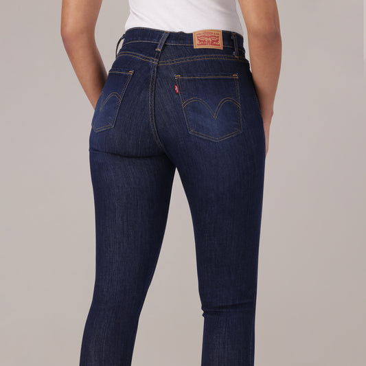 Levi's® Women's Curvy Super Skinny - Med Indigo - Worn In