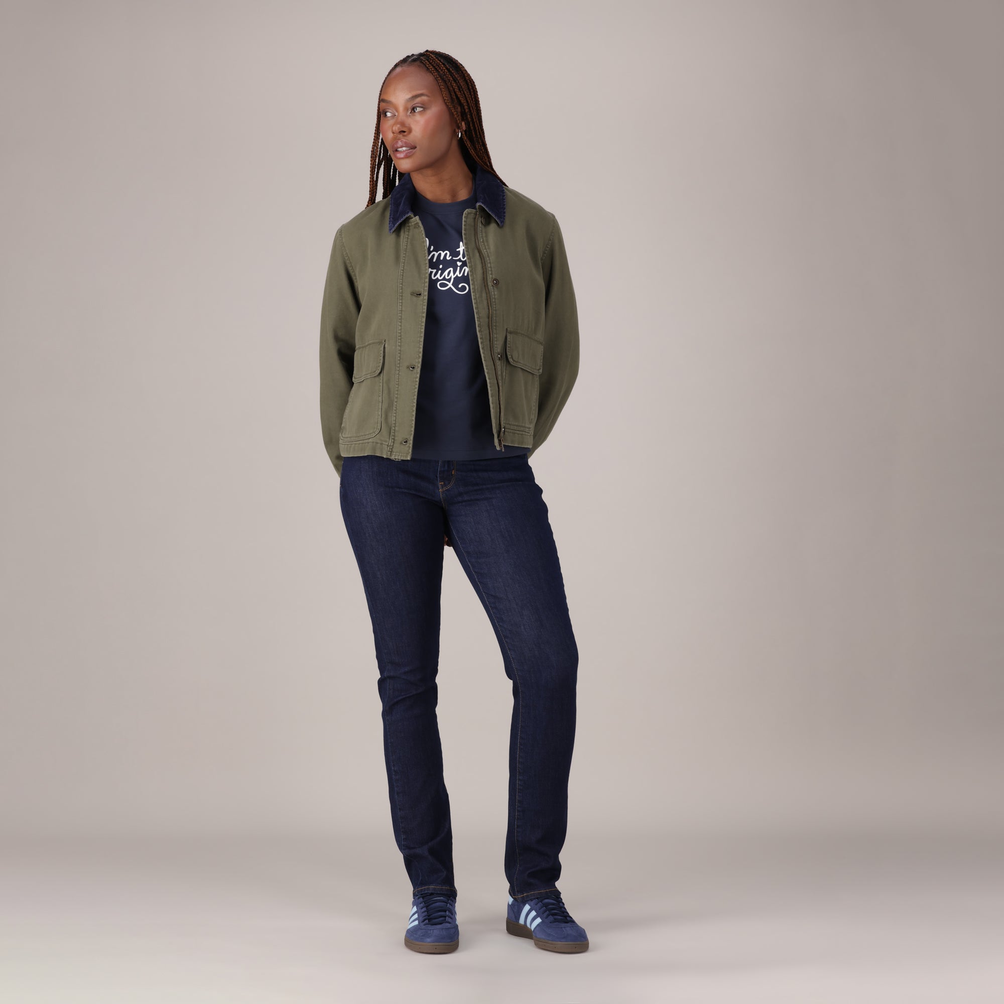 LEVI'S® WOMEN'S CURVY STRAIGHT - DARK INDIGO - FLAT FINISH