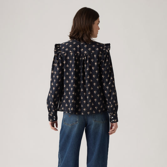 LEVI'S® WOMEN'S GIANNA LONG-SLEEVE BLOUSE - MULTI COLOUR