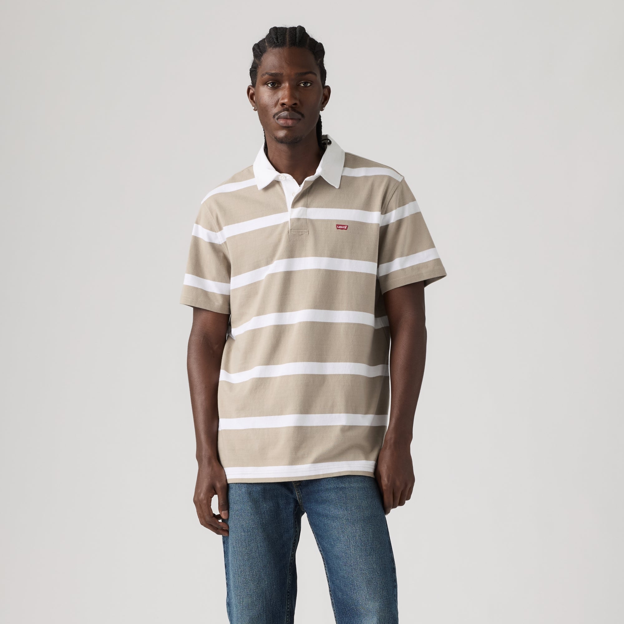 LEVI'S® MEN'S CLASSIC SHORT-SLEEVE RUGBY SHIRT - MULTI COLOUR