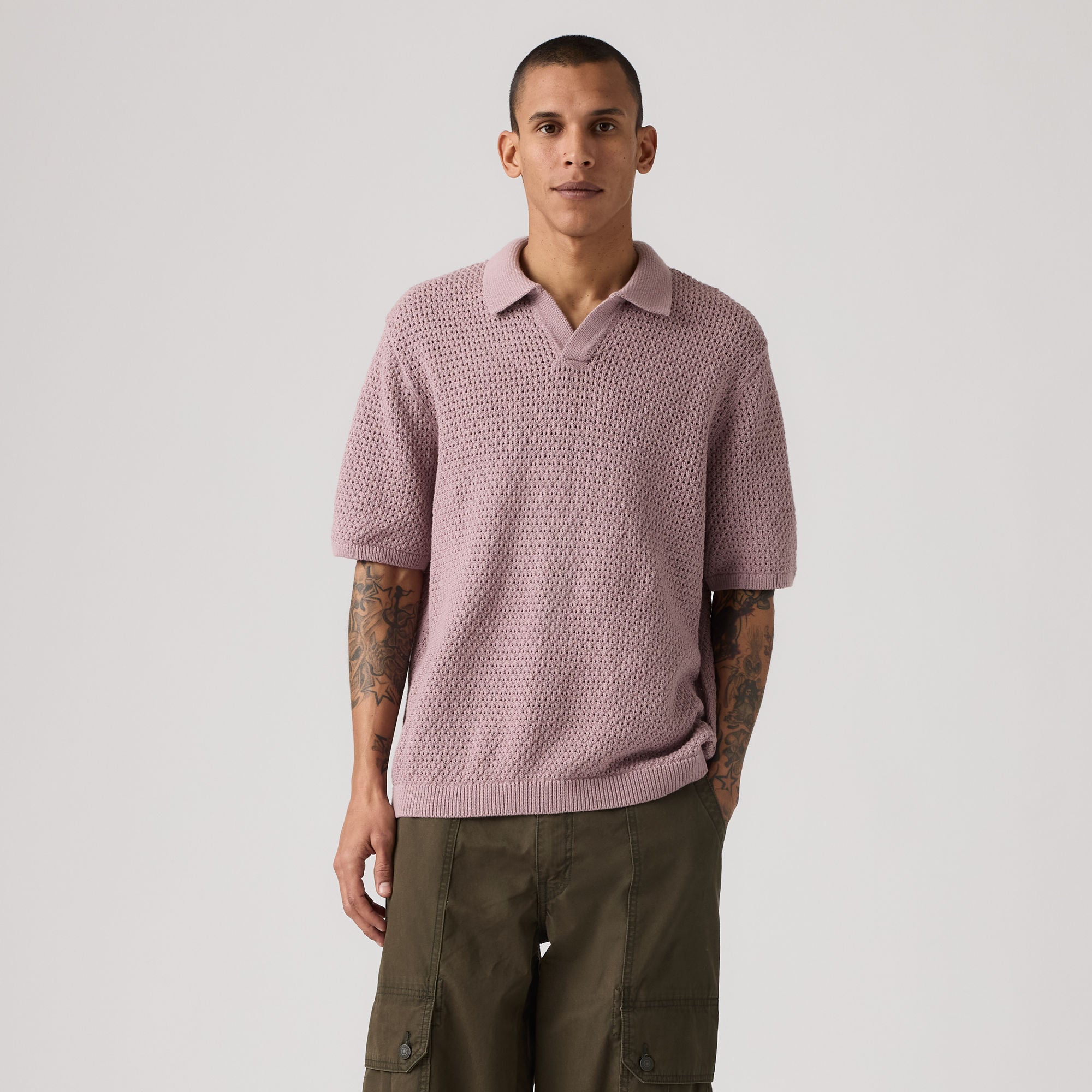 LEVI'S® MEN'S DILLON OPEN COLLAR POLO - MULTI-COLOR