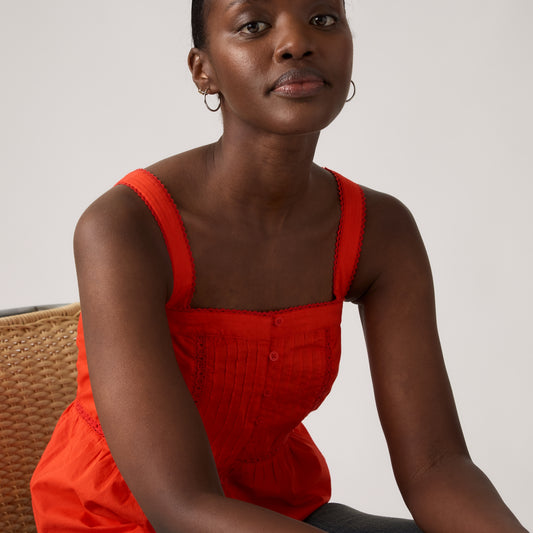 LEVI'S® WOMEN'S MIMI BLOUSE - RED