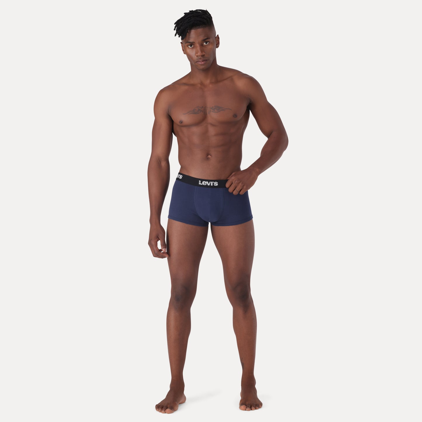 LEVI'S® MEN'S SOLID TRUNKS (2 PACK) - BLUE
