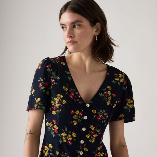 LEVI'S® WOMEN'S GIANNI SHORT-SLEEVE MINI DRESS - MULTI COLOUR