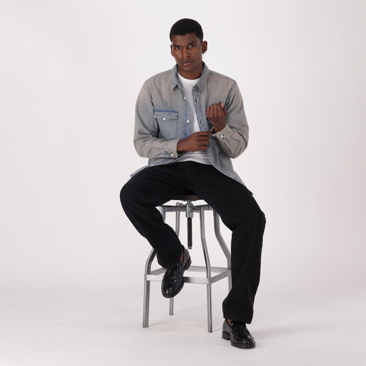 LEVI'S® MEN'S 555™ RELAXED STRAIGHT JEANS - BLACK