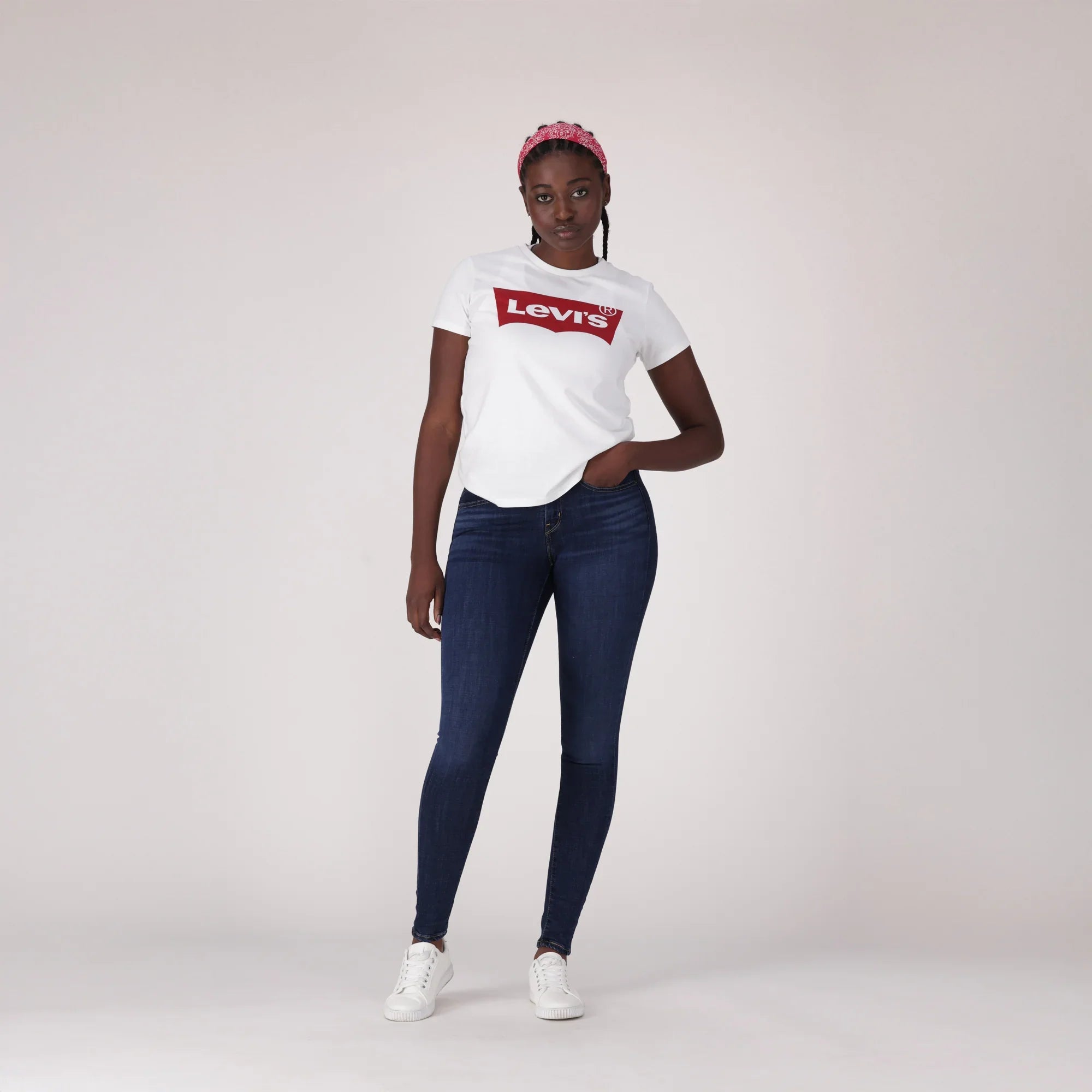 LEVI'S® WOMEN'S CURVY SUPER SKINNY - DARK INDIGO - WORN IN