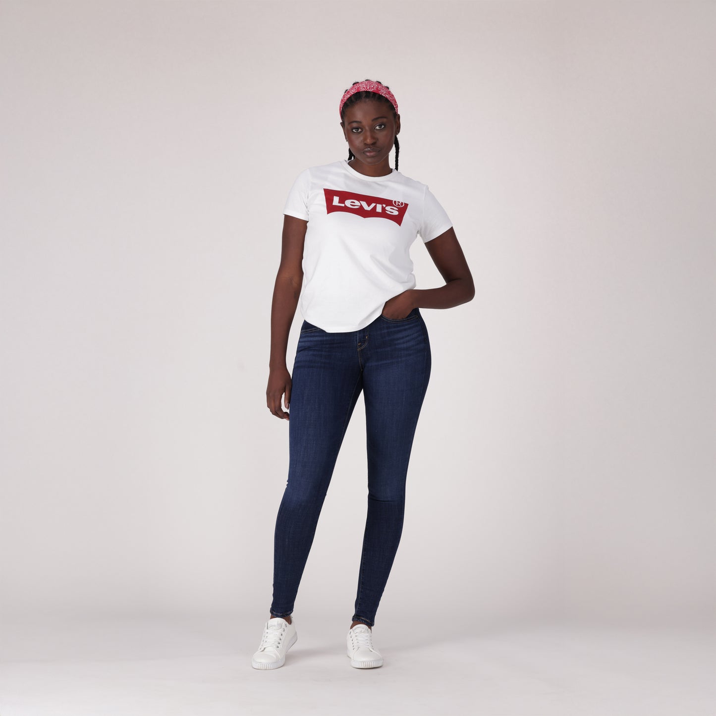 LEVI'S® WOMEN'S CURVY SUPER SKINNY - DARK INDIGO - WORN IN