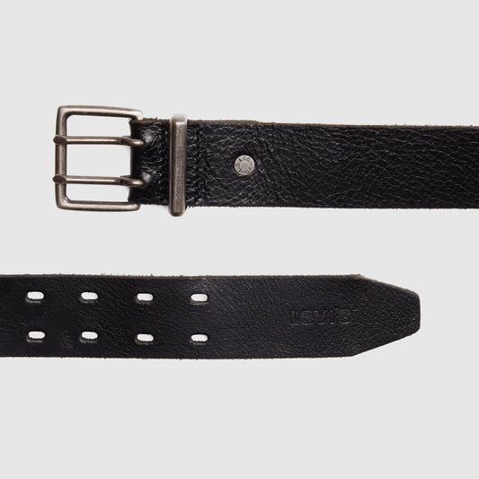 LEVI'S® MEN'S POTRERO DOUBLE PRONG BELT - BLACK