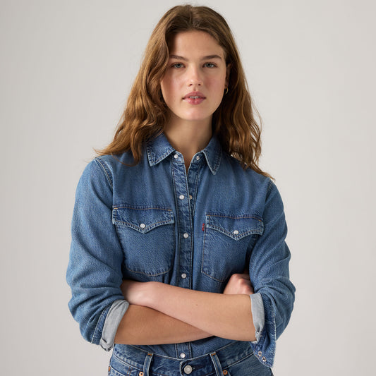 LEVI'S® WOMEN'S EVANS RELAXED WESTERN SHIRT - MULTI-COLOR