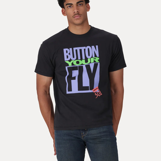 LEVI'S® MEN'S GRAPHIC VINTAGE FIT T-SHIRT - BLACK