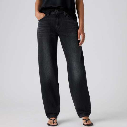 LEVI'S® WOMEN'S LOOSE TAPER JEANS - MED INDIGO - WORN IN