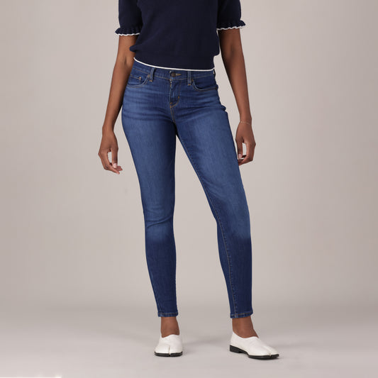 LEVI'S® WOMEN'S CURVY SUPER SKINNY - DARK INDIGO - WORN IN