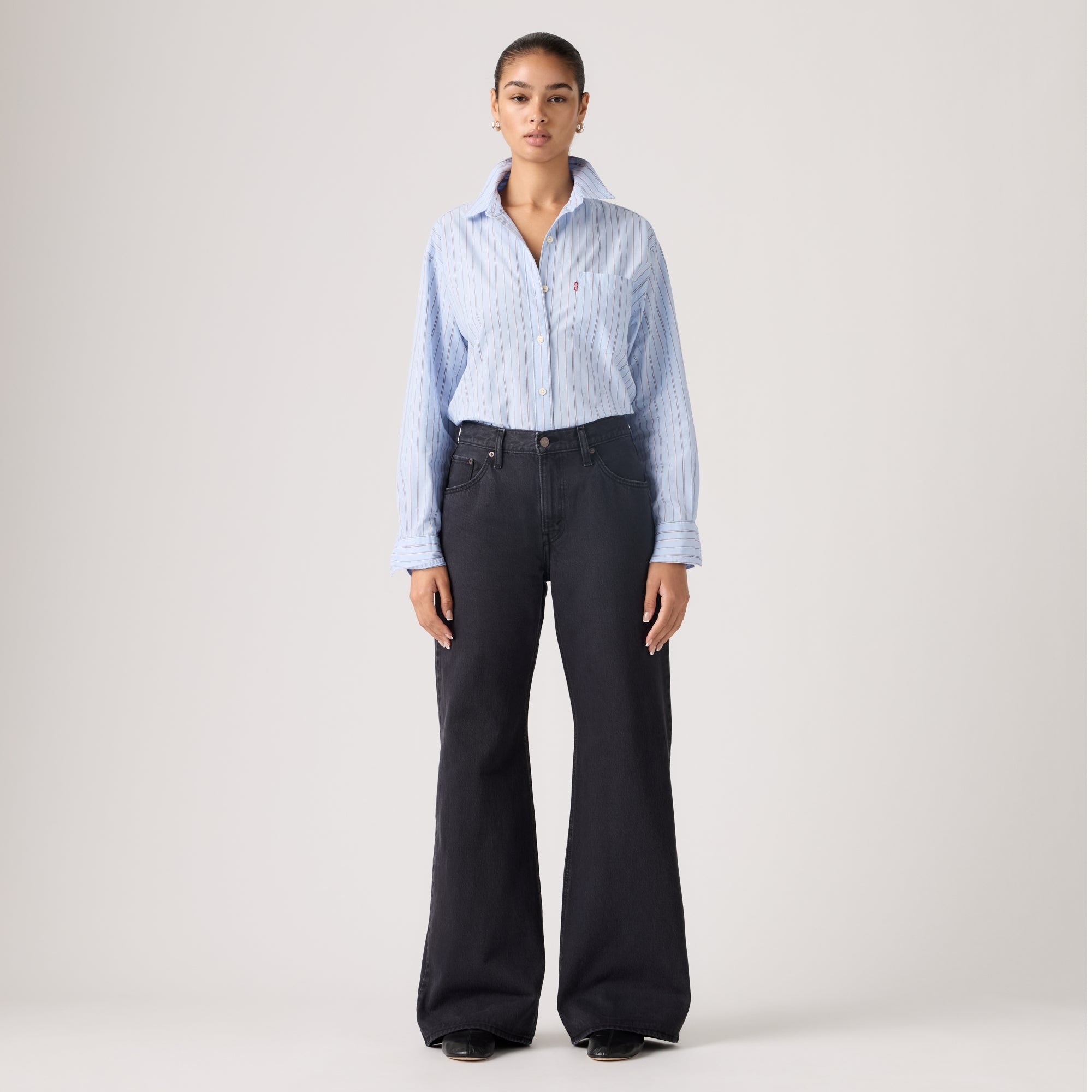 LEVI'S® WOMEN'S LOOSE BOOT JEANS - MED INDIGO - WORN IN
