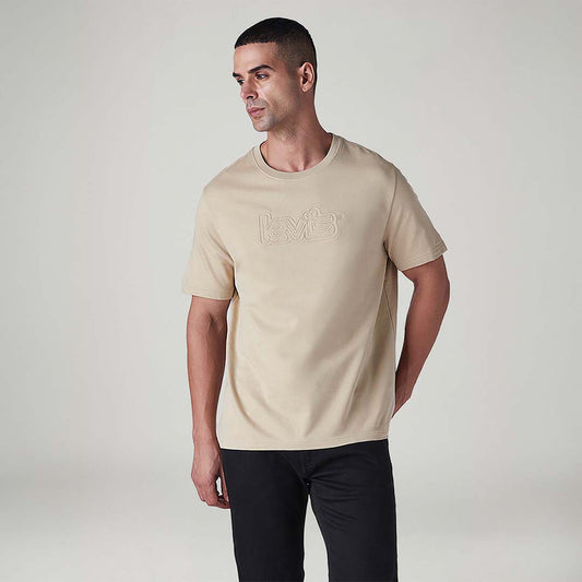 LEVI'S® MEN'S EMBROIDERED REGULAR FIT T-SHIRT - NEUTRAL