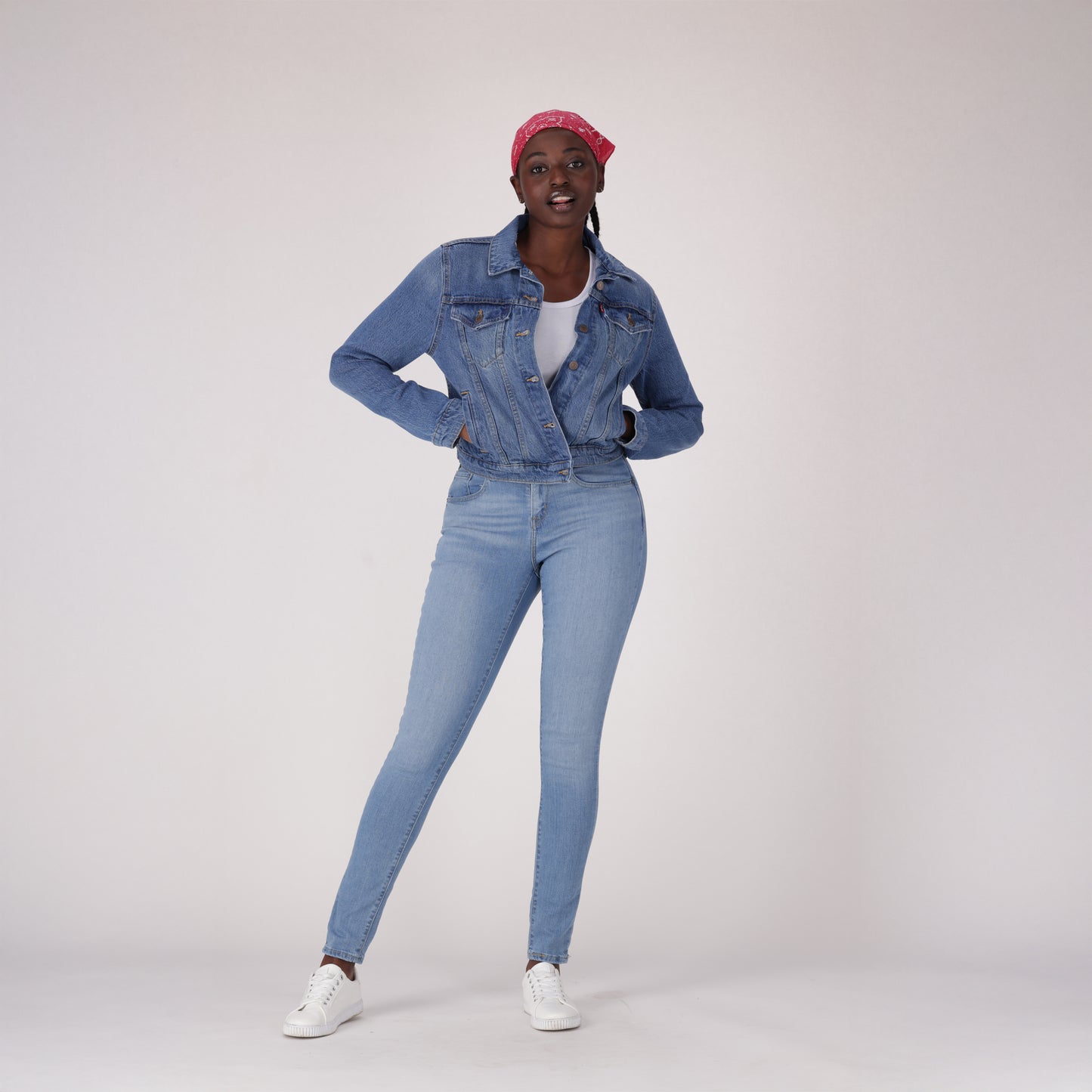 LEVI'S® WOMEN'S CURVY SKINNY - MED INDIGO - WORN IN