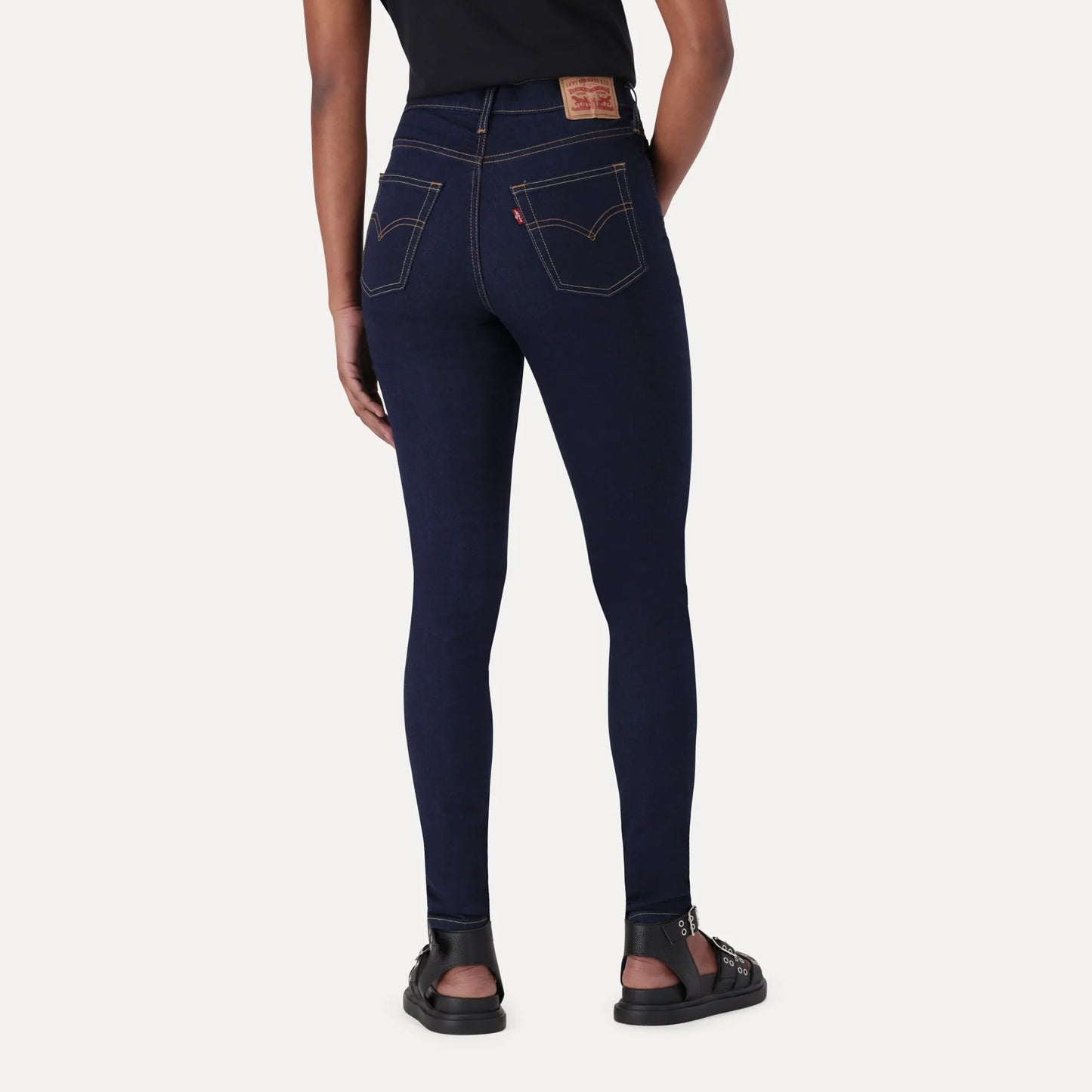 LEVI'S® WOMEN'S 720 HIGH-RISE SUPER SKINNY JEANS - DARK INDIGO - FLAT FINISH