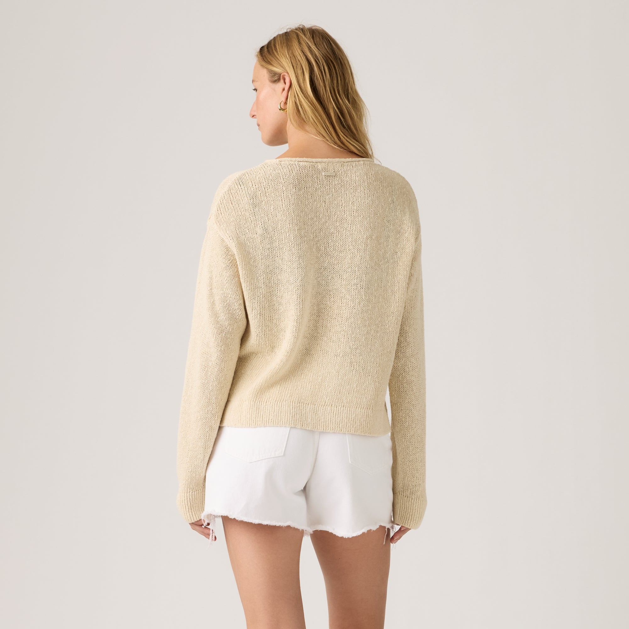 LEVI'S® WOMEN'S LAETITIA BOUCLE SWEATER - NEUTRAL