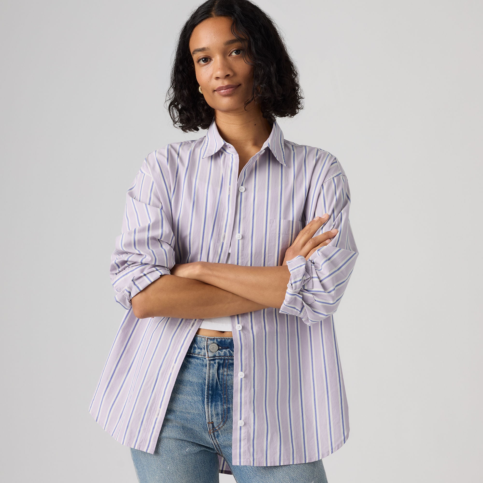 LEVI'S® WOMEN'S HARLIE BOYFRIEND SHIRT - MULTI-COLOR