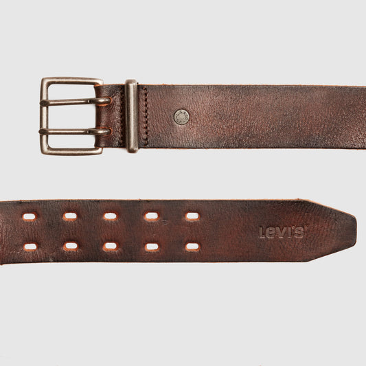 LEVI'S® MEN'S POTRERO DOUBLE PRONG BELT - BROWN