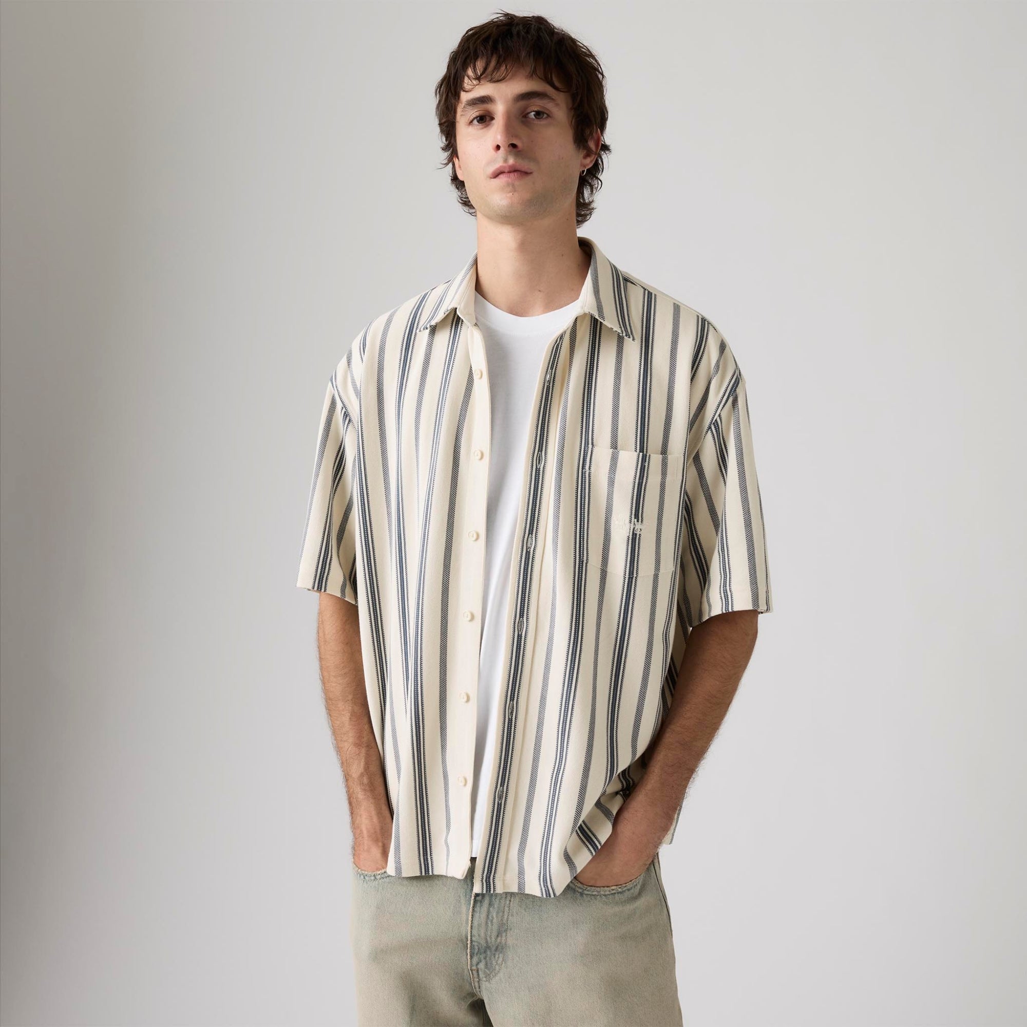 LEVI'S® MEN'S SHORT-SLEEVE DAWSON PIQUE SHIRT - MULTI COLOUR