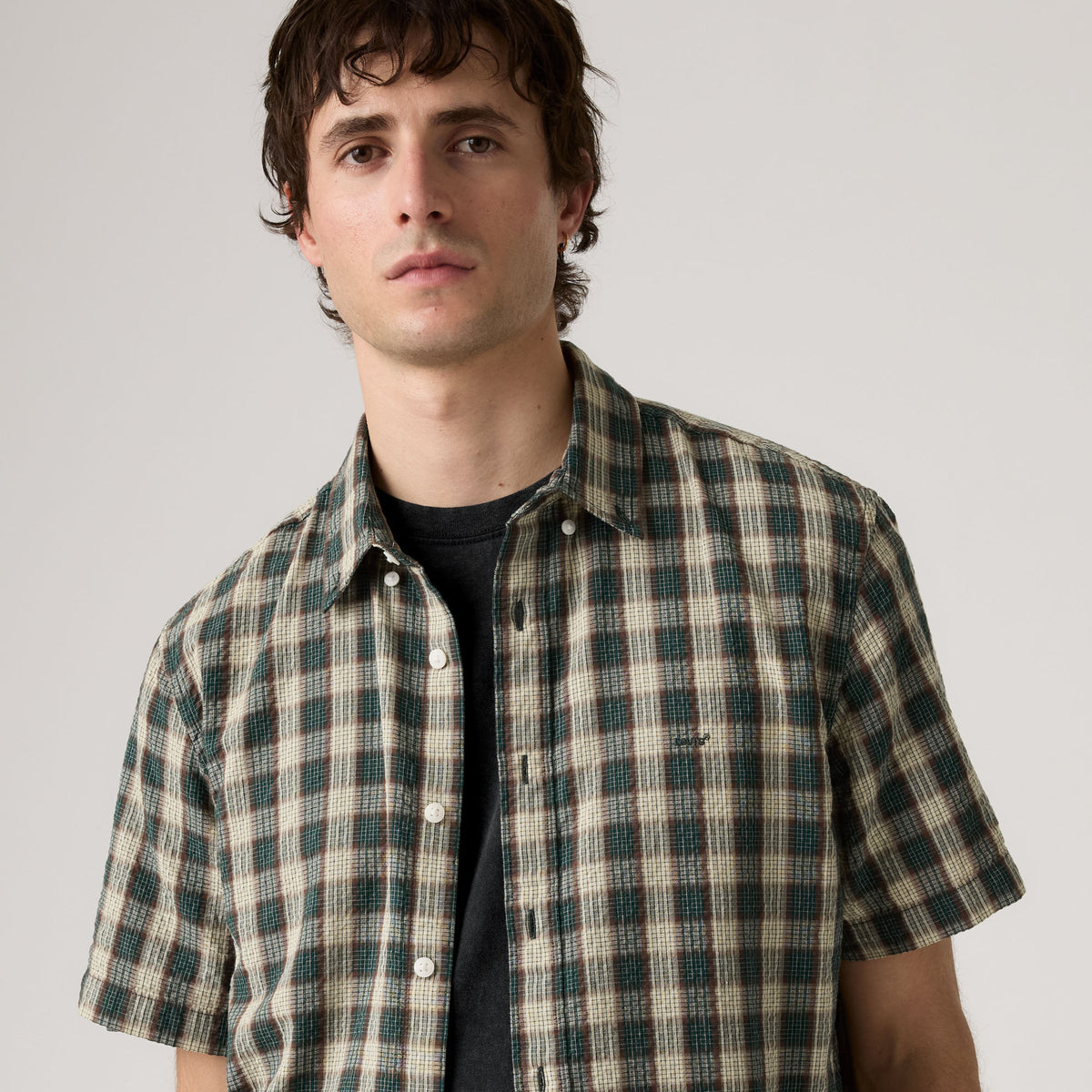 LEVI'S® MEN'S SHORT-SLEEVE AUTHENTIC BUTTON-DOWN SHIRT - MULTI-COLOR
