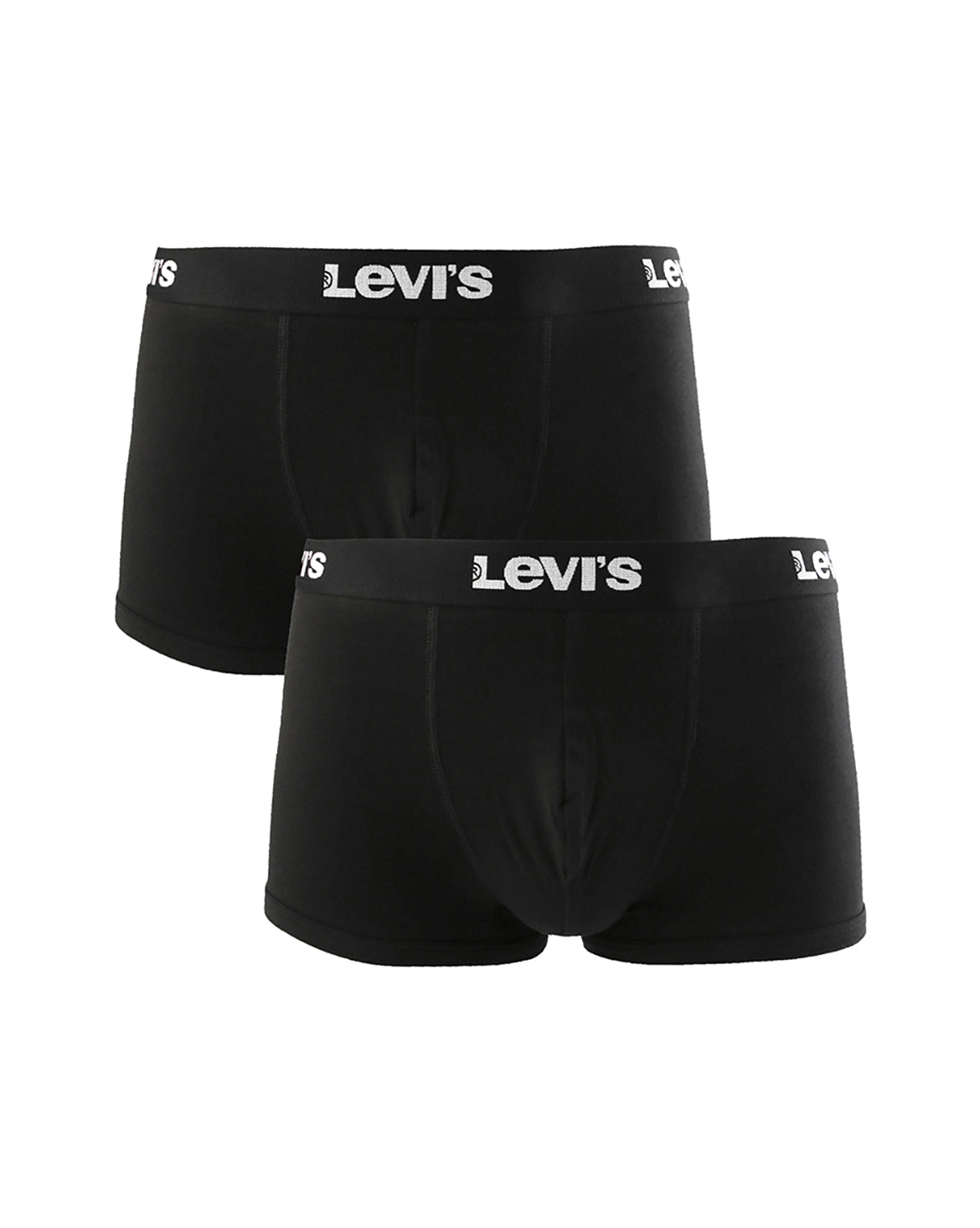 LEVI'S® MEN'S SOLID TRUNKS (2 PACK) - BLACK