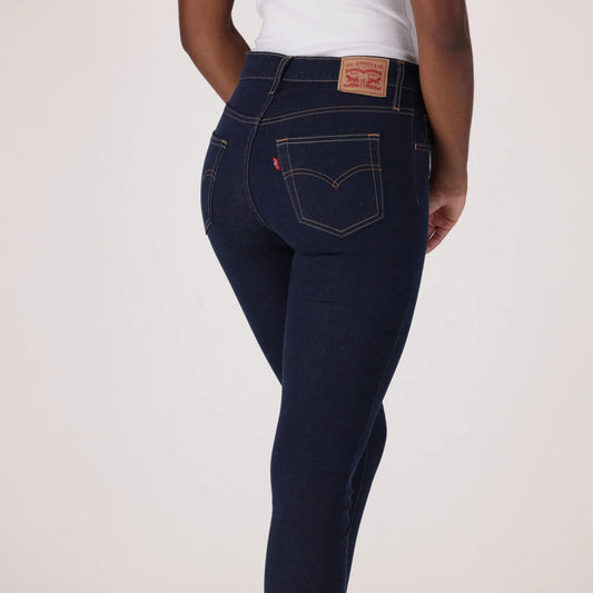 LEVI'S® WOMEN'S 720 HIGH-RISE SUPER SKINNY JEANS - DARK INDIGO - FLAT FINISH