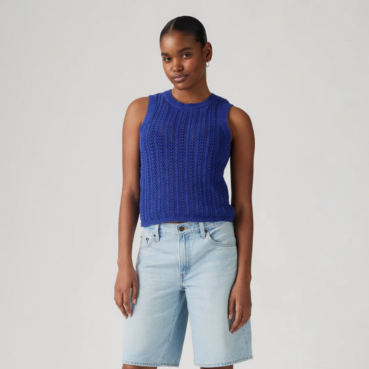 LEVI'S® WOMEN'S SUNRISE CROCHET TANK - BLUE