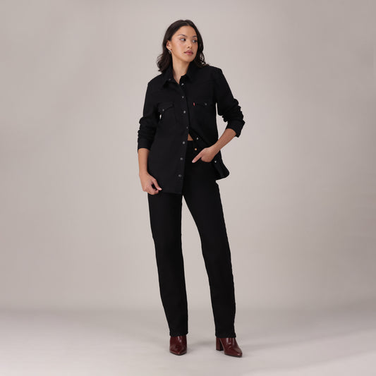 LEVI'S® WOMEN'S 501® ORIGINAL JEANS - MED INDIGO - WORN IN