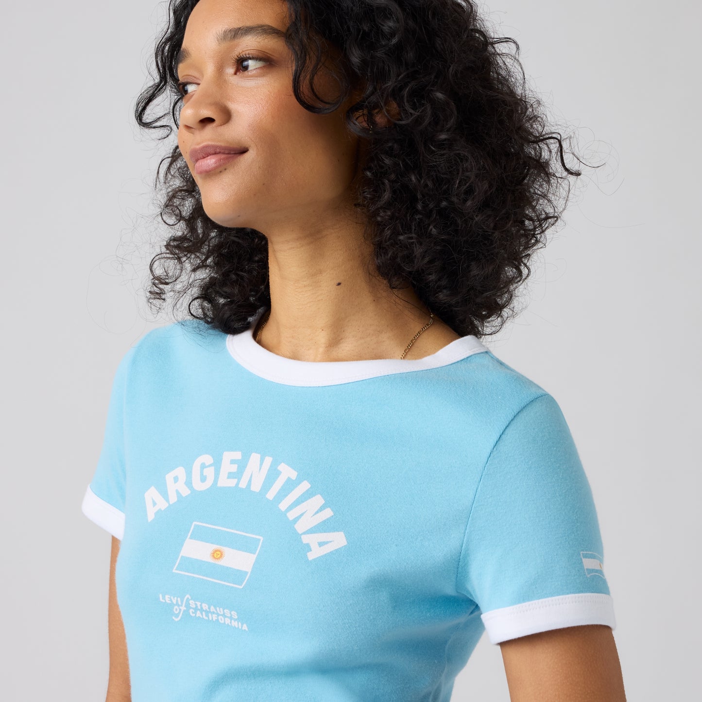 LEVI'S® ARGENTINA WOMEN'S RINGER TEE - MULTI COLOUR