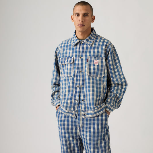 LEVI'S® MEN’S SUNRISE TRUCKER JACKET - MED INDIGO - WORN IN