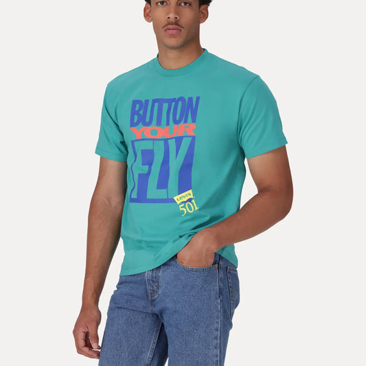 LEVI'S® MEN'S GRAPHIC VINTAGE FIT T-SHIRT - GREEN