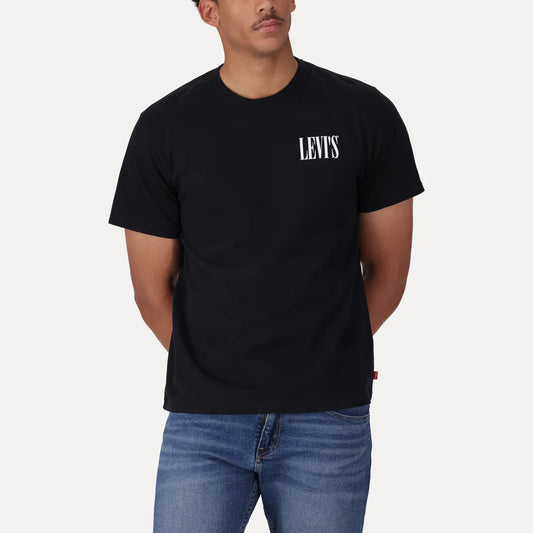 LEVI'S® MEN'S RELAXED FIT SHORT SLEEVE GRAPHIC T-SHIRT - BLACK