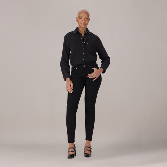 LEVI'S® WOMEN'S CURVY SUPER SKINNY - BLACK